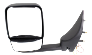 ECONOLINE VAN 02-14 TOWING MIRROR RH, Manual Adjust, Manual Folding, Non-Heated, Paintable, w/o Auto-Dimming, BSD, In-housing Signal Light, and Memory