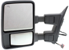 F-SERIES SUPER DUTY 08-10 TOWING MIRROR LH, Power, Manual Folding, Heated, Textured, w/ Memory and Signal Light