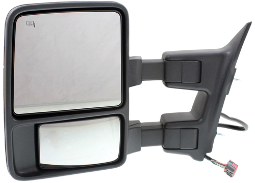 F-SERIES SUPER DUTY 08-10 TOWING MIRROR LH, Power, Manual Folding, Heated, Textured, w/ Memory and Signal Light
