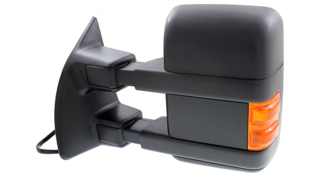 F-SERIES SUPER DUTY 08-10 TOWING MIRROR LH, Power, Manual Folding, Heated, Textured, w/ Memory and Signal Light