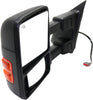 F-SERIES SUPER DUTY 08-10 TOWING MIRROR LH, Power, Manual Folding, Heated, Textured, w/ Memory and Signal Light