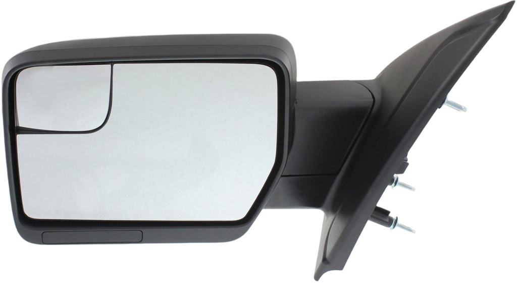 F-150 11-14 MIRROR LH, Non-Towing, Power, Manual Folding, Non-Heated, Textured, w/ Blind Spot Glass, w/o Memory, Puddle Light, and Signal Light, (Exc. SVT Raptor Model)