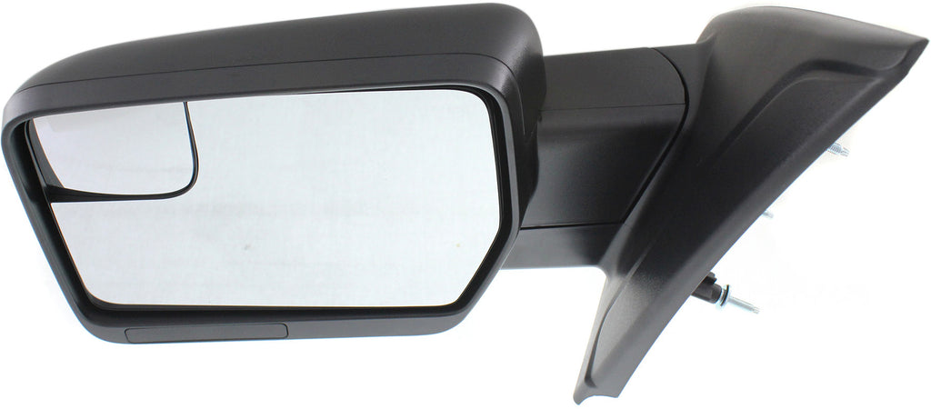 F-150 11-14 MIRROR LH, Non-Towing, Power, Manual Folding, Non-Heated, Textured, w/ Blind Spot Glass, w/o Memory, Puddle Light, and Signal Light, (Exc. SVT Raptor Model)