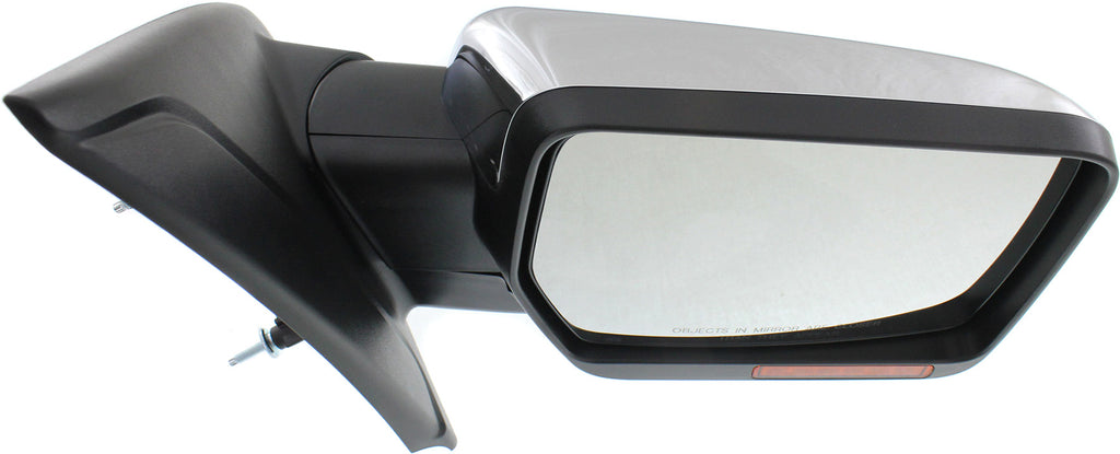 F-150 11-14 MIRROR RH, Non-Towing, Power, Power Folding, Heated, Chrome, w/ Memory, Puddle Light, and Signal Light, w/o Blind Spot Glass