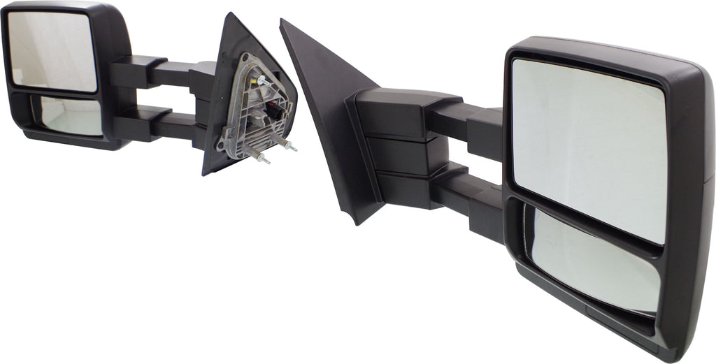 F-150 04-12 TOWING MIRROR RH AND LH, Power, Manual Folding, Non-Heated, Textured, w/o Auto-Dimming, BSD, Memory, and Signal Light