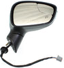 FIESTA 11-11 MIRROR RH, Power, Manual Folding, Heated, Paintable, w/ Blind Spot Glass and Signal Light, HB/Sedan, To 1-12-11
