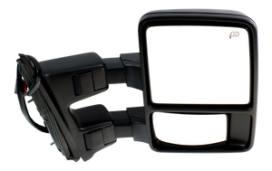 F-SERIES SUPER DUTY 08-09 TOWING MIRROR RH, Power, Power Folding, Heated, Textured, w/ Auto Extend and Signal Light, w/o Memory, w/ Side Maker