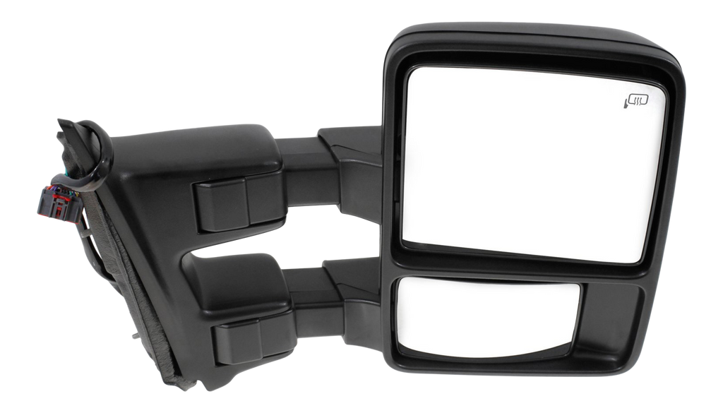 F-SERIES SUPER DUTY 10-12 TOWING MIRROR RH, Power, Power Folding, Heated, Textured, w/ Auto Extend and Signal Light, w/o Memory, w/ Side Marker
