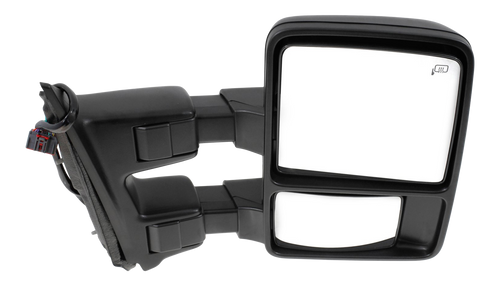 F-SERIES SUPER DUTY 10-12 TOWING MIRROR RH, Power, Power Folding, Heated, Textured, w/ Auto Extend and Signal Light, w/o Memory, w/ Side Marker