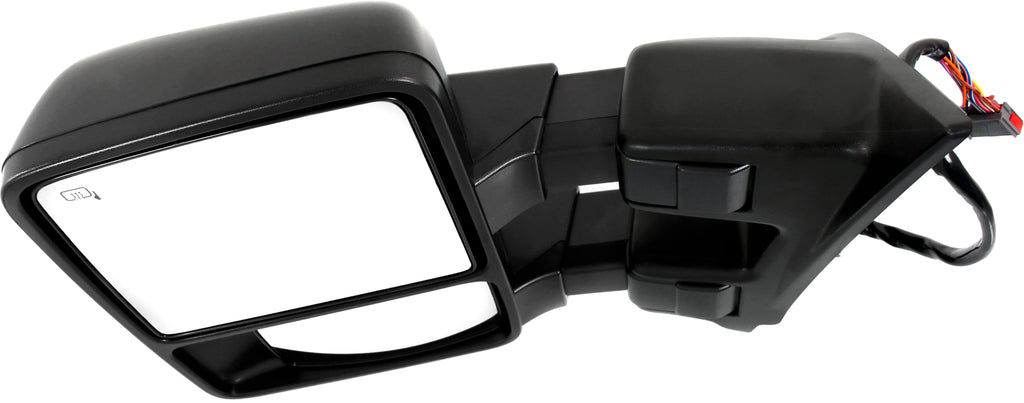 F-SERIES SUPER DUTY 08-09 TOWING MIRROR LH, Power, Power Folding, Heated, Textured, w/ Auto Extend, Memory, and Signal Light
