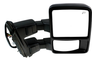 F-SERIES SUPER DUTY 08-09 TOWING MIRROR RH, Power, Power Folding, Heated, Textured, w/ Auto Extend, Memory, and Signal Light