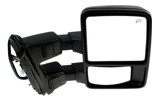 F-SERIES SUPER DUTY 08-09 TOWING MIRROR RH, Power, Power Folding, Heated, Textured, w/ Auto Extend, Memory, and Signal Light