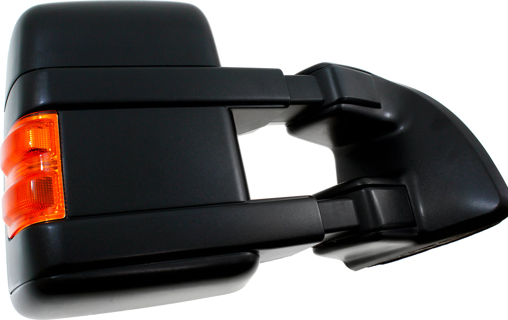 F-SERIES SUPER DUTY 08-09 TOWING MIRROR RH, Power, Power Folding, Heated, Textured, w/ Auto Extend, Memory, and Signal Light
