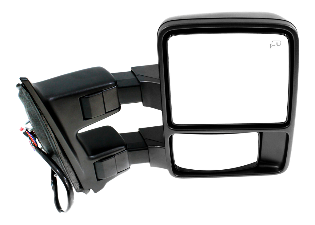 F-SERIES SUPER DUTY 11-12 TOWING MIRROR RH, Power, Power Folding, Heated, Textured, w/ Auto Extend, Memory, Signal Light, and Temp Sensor