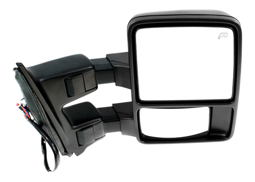 F-SERIES SUPER DUTY 11-12 TOWING MIRROR RH, Power, Power Folding, Heated, Textured, w/ Auto Extend, Memory, Signal Light, and Temp Sensor