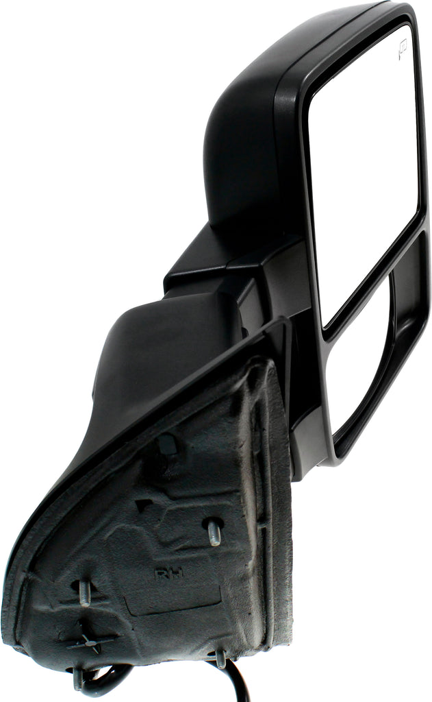 F-SERIES SUPER DUTY 11-12 TOWING MIRROR RH, Power, Power Folding, Heated, Textured, w/ Auto Extend, Memory, Signal Light, and Temp Sensor