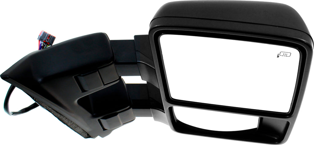 F-SERIES SUPER DUTY 11-12 TOWING MIRROR RH, Power, Power Folding, Heated, Textured, w/ Auto Extend, Memory, Signal Light, and Temp Sensor