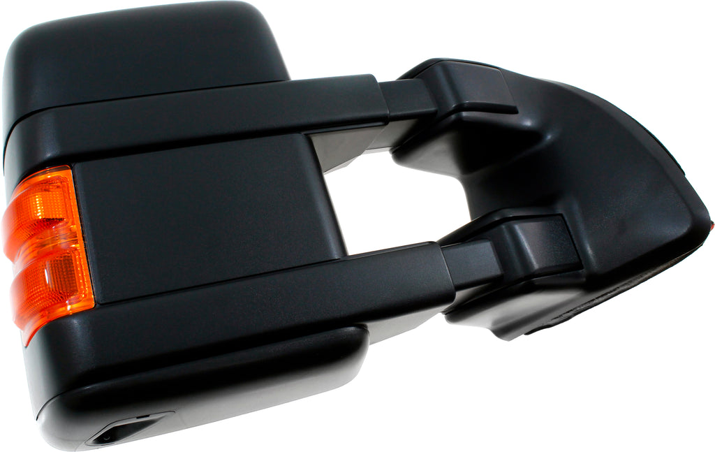F-SERIES SUPER DUTY 11-12 TOWING MIRROR RH, Power, Power Folding, Heated, Textured, w/ Auto Extend, Memory, Signal Light, and Temp Sensor