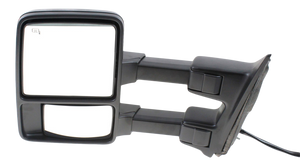 F-SERIES SUPER DUTY 08-09 TOWING MIRROR LH, Power, Power Folding, Heated, Chrome/Paintable, 2 Caps, w/ Auto Extend and Signal Light, w/o Memory