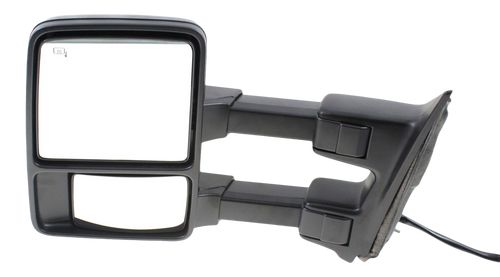 F-SERIES SUPER DUTY 08-09 TOWING MIRROR LH, Power, Power Folding, Heated, Chrome/Paintable, 2 Caps, w/ Auto Extend and Signal Light, w/o Memory