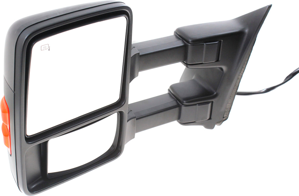 F-SERIES SUPER DUTY 08-09 TOWING MIRROR LH, Power, Power Folding, Heated, Chrome/Paintable, 2 Caps, w/ Auto Extend and Signal Light, w/o Memory