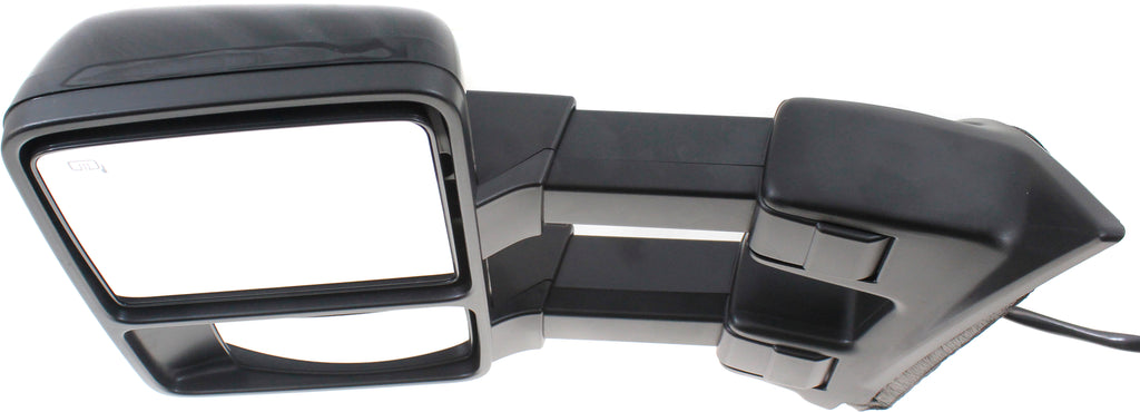 F-SERIES SUPER DUTY 08-09 TOWING MIRROR LH, Power, Power Folding, Heated, Chrome/Paintable, 2 Caps, w/ Auto Extend and Signal Light, w/o Memory