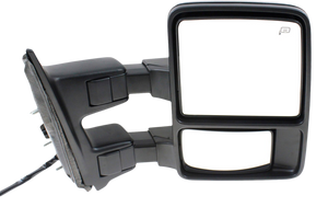 F-SERIES SUPER DUTY 08-09 TOWING MIRROR RH, Power, Power Folding, Heated, Chrome/Paintable, 2 Caps, w/ Auto Extend and Signal Light, w/o Memory