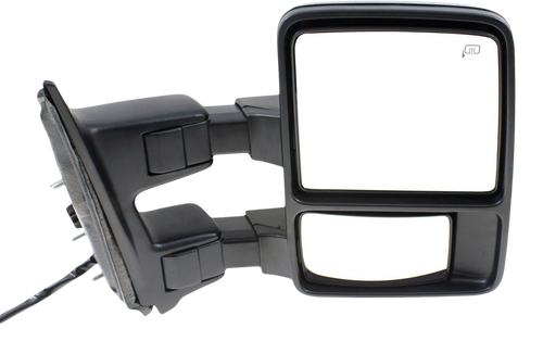 F-SERIES SUPER DUTY 08-09 TOWING MIRROR RH, Power, Power Folding, Heated, Chrome/Paintable, 2 Caps, w/ Auto Extend and Signal Light, w/o Memory
