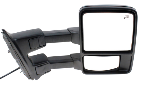 F-SERIES SUPER DUTY 10-10 TOWING MIRROR RH, Power, Power Folding, Heated, Chrome/Paintable, 2 Caps, w/ Auto Extend and Signal Light, w/o Memory