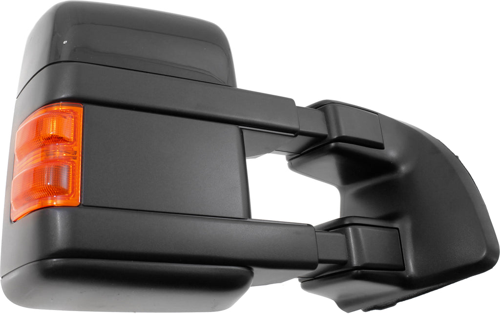 F-SERIES SUPER DUTY 10-10 TOWING MIRROR RH, Power, Power Folding, Heated, Chrome/Paintable, 2 Caps, w/ Auto Extend and Signal Light, w/o Memory