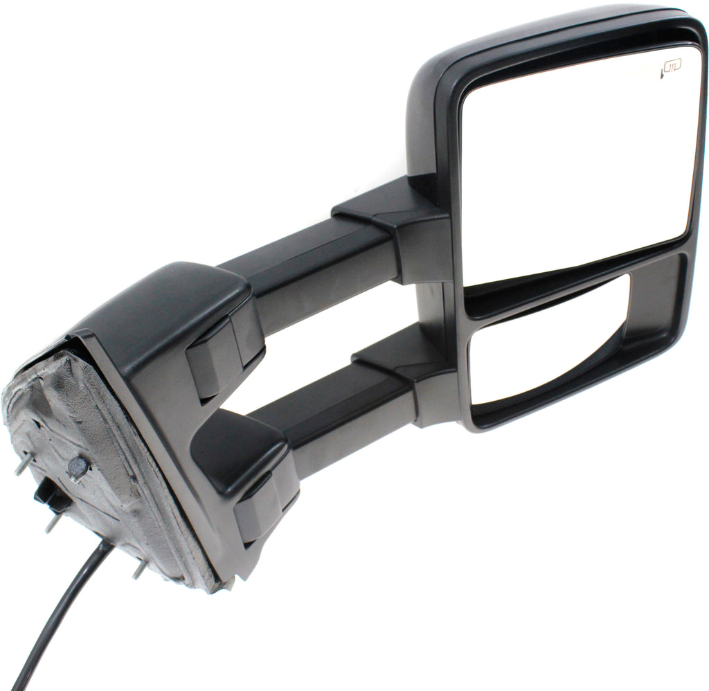 F-SERIES SUPER DUTY 10-10 TOWING MIRROR RH, Power, Power Folding, Heated, Chrome/Paintable, 2 Caps, w/ Auto Extend and Signal Light, w/o Memory