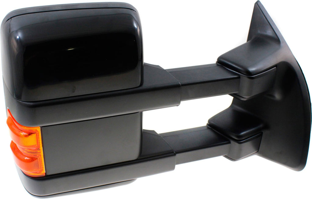 F-SERIES SUPER DUTY 10-10 TOWING MIRROR RH, Power, Power Folding, Heated, Chrome/Paintable, 2 Caps, w/ Auto Extend and Signal Light, w/o Memory