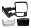 F-SERIES SUPER DUTY 08-09 TOWING MIRROR RH, Power, Power Folding, Heated, Chrome/Paintable, 2 Caps, w/ Auto Extend, Memory, and Signal Light
