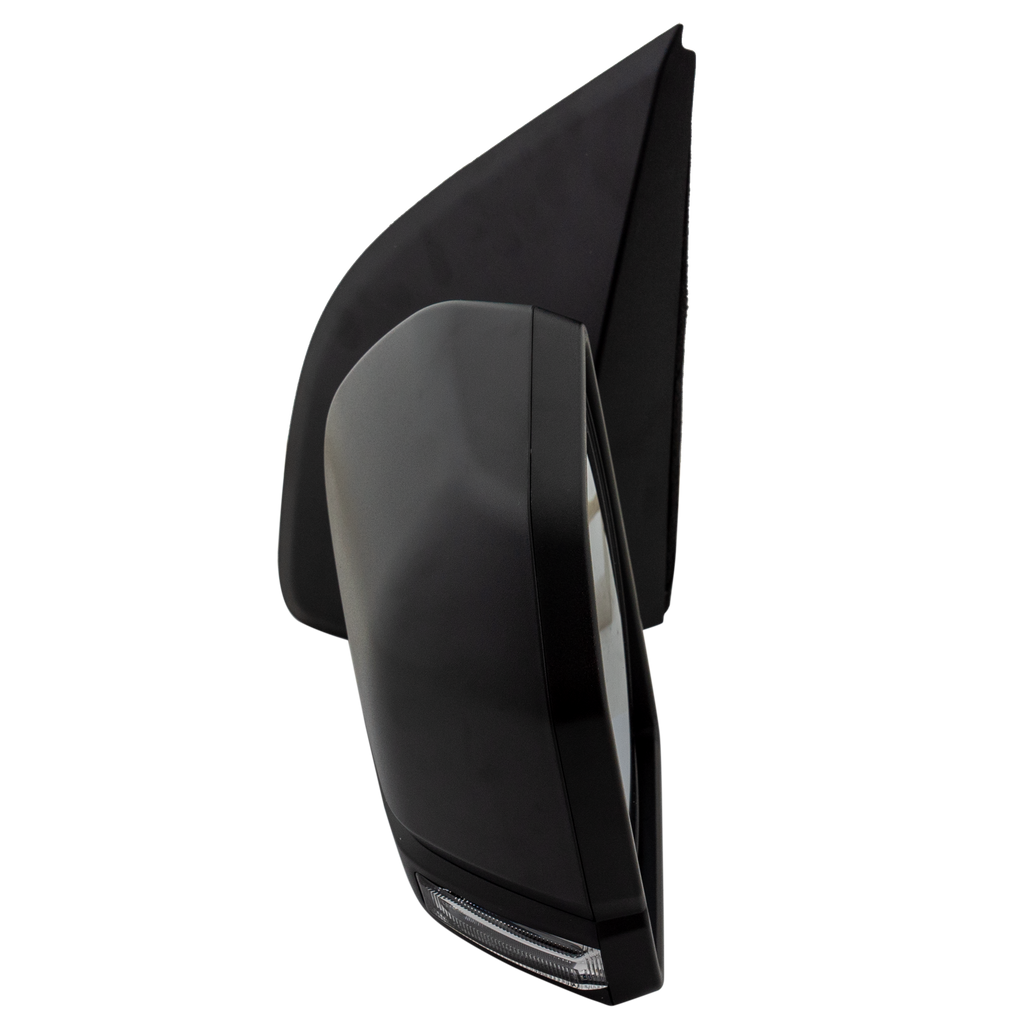 F-150 15-16 MIRROR LH, Non-Towing, Power, Manual Folding, Heated, Textured, w/ BSD, Side Object Sensor, and Signal Light, w/o Auto Dimming and Memory, Crew/Extended Cab