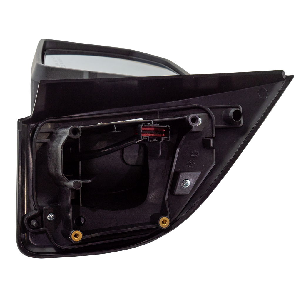 F-150 15-16 MIRROR LH, Non-Towing, Power, Manual Folding, Heated, Textured, w/ BSD, Side Object Sensor, and Signal Light, w/o Auto Dimming and Memory, Crew/Extended Cab