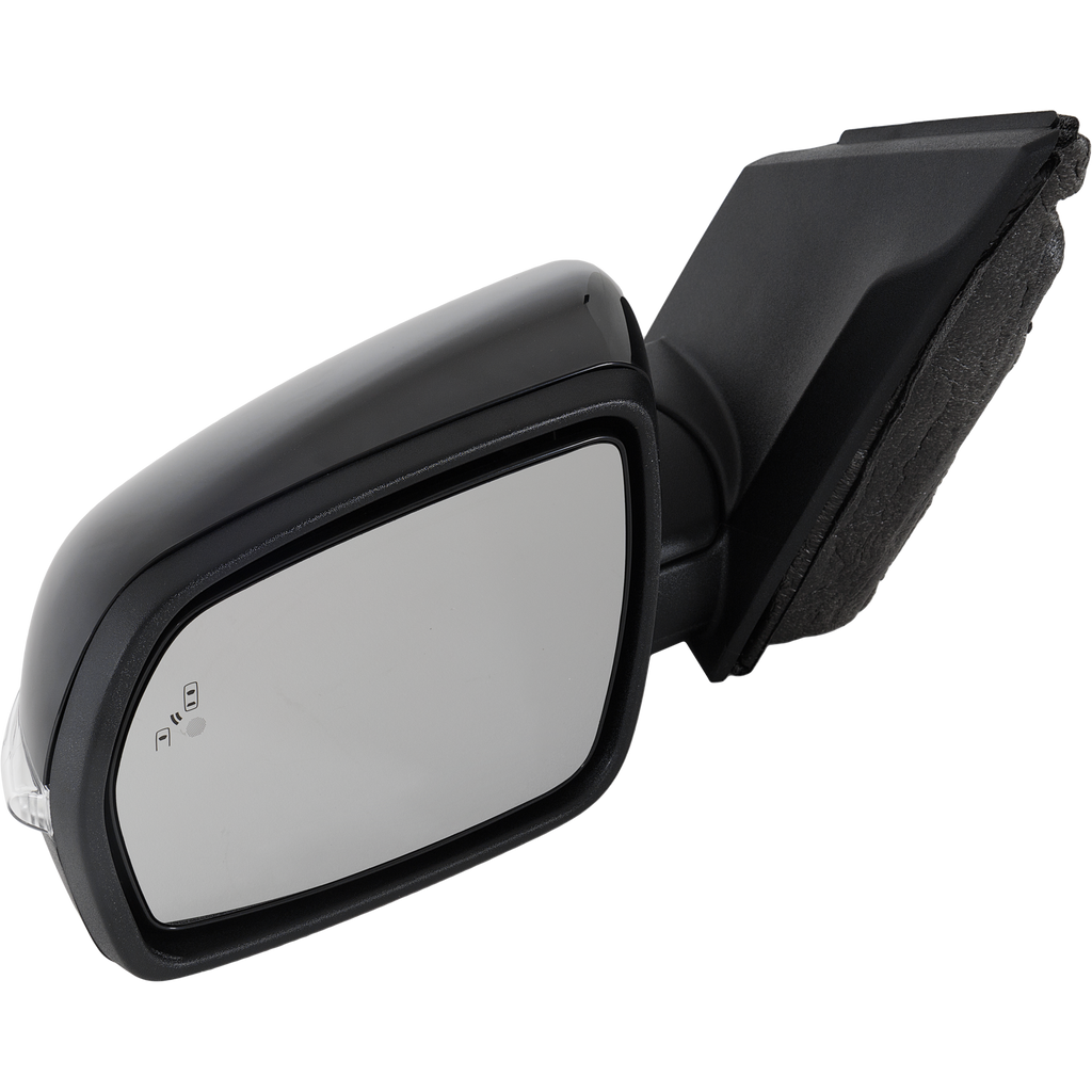 EDGE 18-18 MIRROR LH, Power, Manual Folding, Heated, Paintable, w/ In-housing Signal Light, Puddle Light, BSD in Glass, w/o Memory, Auto-Dimming