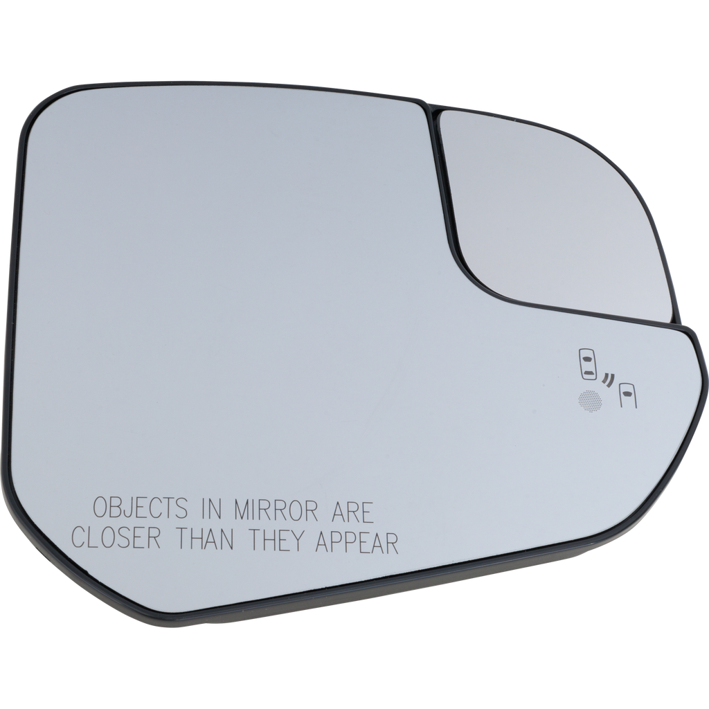 TRANSIT CONNECT 16-22 MIRROR GLASS LH, Non-Towing, Power, Non-Folding, Heated, w/ BSD and Side Object Sensor, w/o Signal Light, Memory, Puddle Light and Auto Dimming