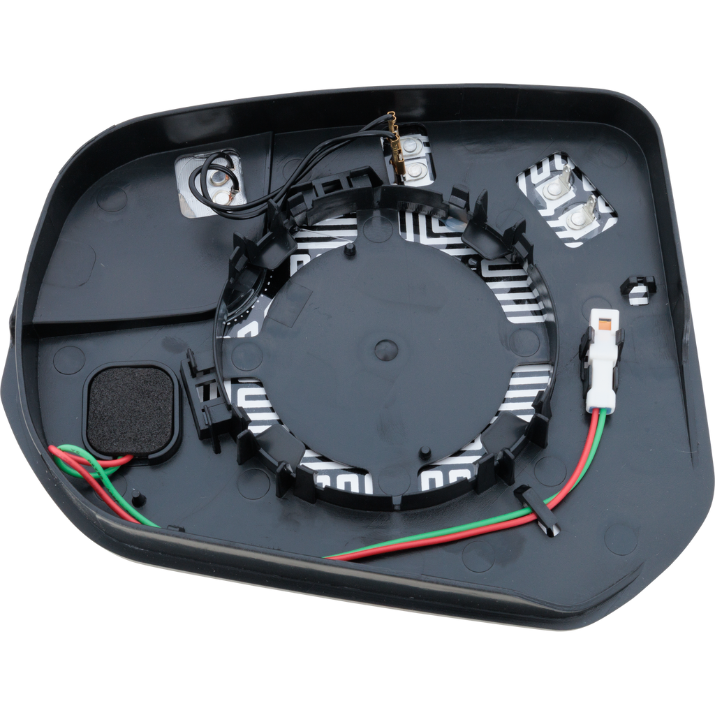 TRANSIT CONNECT 16-22 MIRROR GLASS LH, Non-Towing, Power, Non-Folding, Heated, w/ BSD and Side Object Sensor, w/o Signal Light, Memory, Puddle Light and Auto Dimming