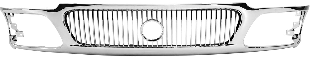 MOUNTAINEER 98-01 GRILLE, Chrome Shell and Insert, w/ Black Insert Molding