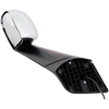 FREIGHTLINER CASCADIA 18-21 HOOD MIRROR LH, Manual Adjust, Non-Folding, Heated, Chrome