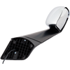 FREIGHTLINER CASCADIA 18-21 HOOD MIRROR RH, Manual Adjust, Non-Folding, Heated, Chrome