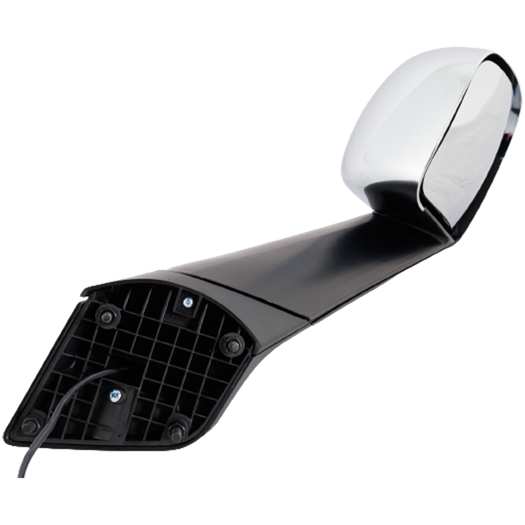 FREIGHTLINER CASCADIA 18-21 HOOD MIRROR RH, Manual Adjust, Non-Folding, Heated, Chrome