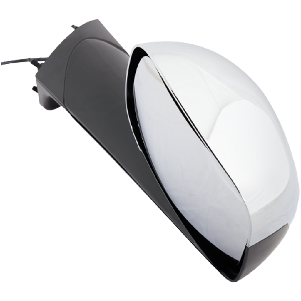 FREIGHTLINER CASCADIA 18-21 HOOD MIRROR RH, Manual Adjust, Non-Folding, Heated, Chrome