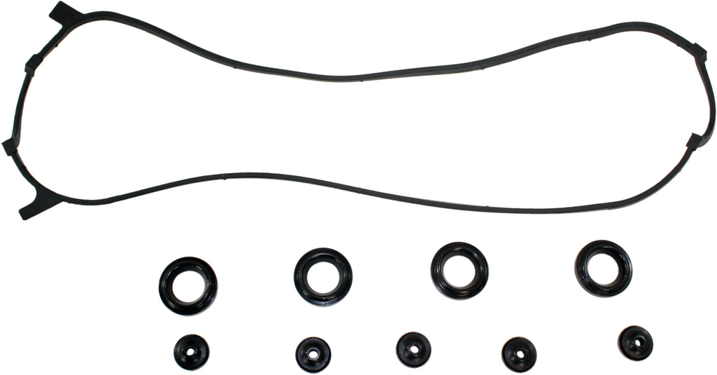 FELPRO VALVE COVER GASKET SET -- Includes PermaDry molded rubber gasket grommets and spark plug tub