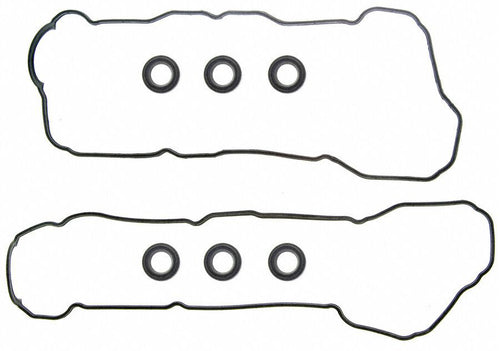 FELPRO VALVE COVER GASKET SET -- Includes PermaDry molded rubber gasket and spark plug tube seals; D