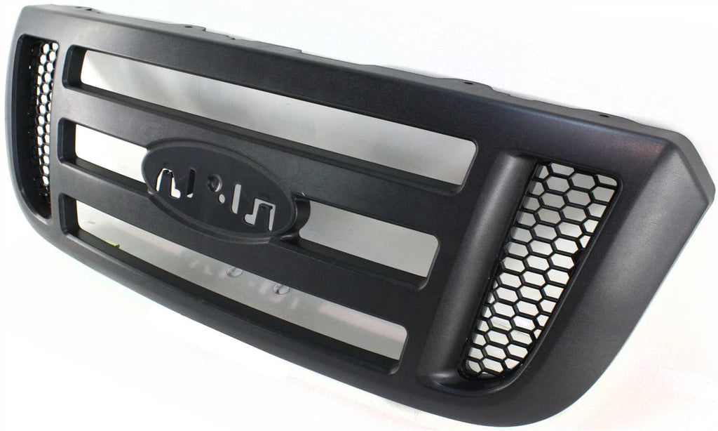 RANGER 06-11 GRILLE, Textured Dark Gray Shell, w/ Black Inner Grille, XL/XLT Models, w/o STX Model