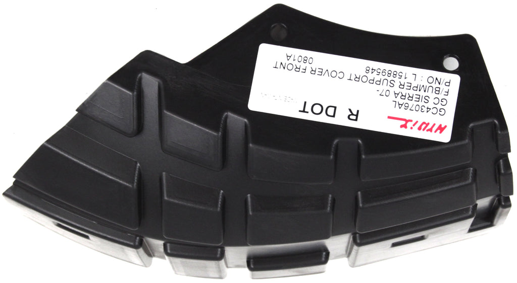 SIERRA 1500 07-13 FRONT BUMPER SUPPORT, LH, Front Section, Plastic, New Body Style - CAPA