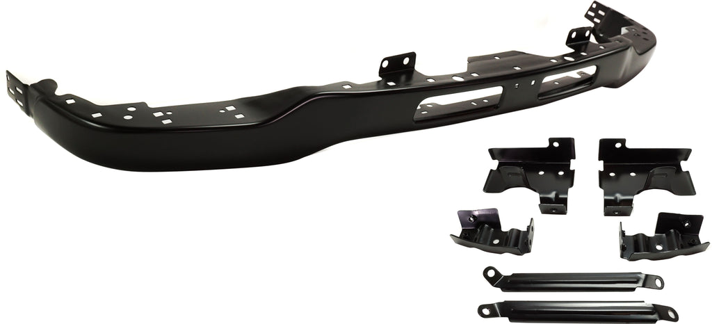 SIERRA 03-06 FRONT BUMPER, Black, w/ Fog Light Hole, w/ Bracket, Includes 2007 Classic