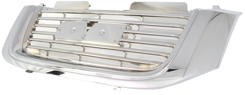 ENVOY 02-09 GRILLE, Chrome Shell and Insert, Horizontal Bar Insert, w/ Chrome Insert Opening, w/o Washer Hole