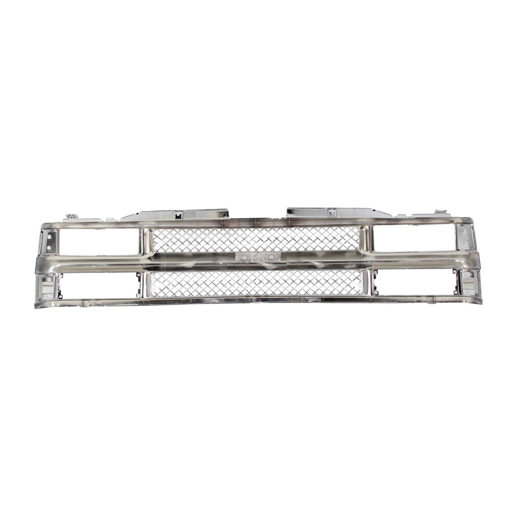 CHEVY C/K SERIES 94-00/SUBURBAN 94-99 GRILLE, Mesh, Chrome Shell and Insert, w/ Dual Beam Headlamp